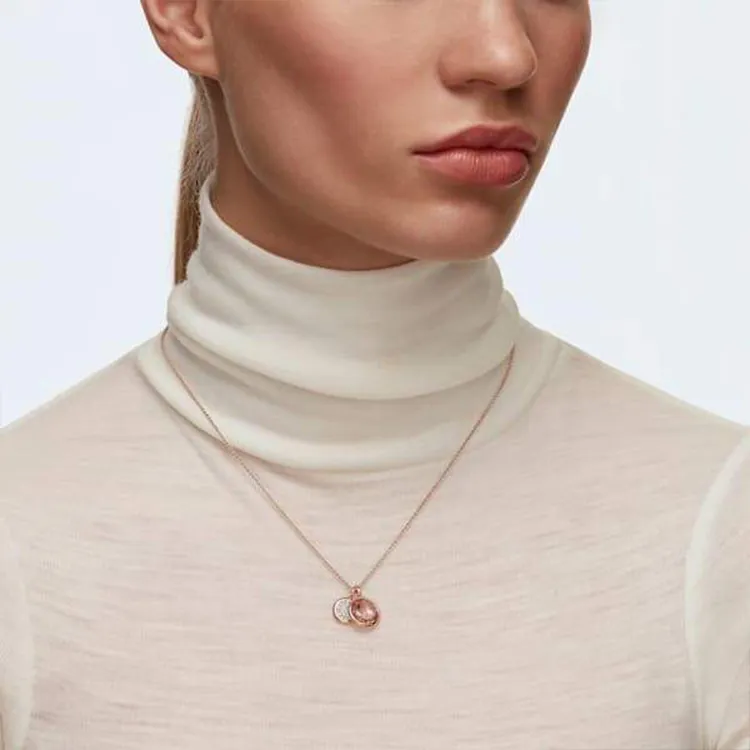 Swarovski Tahlia Rose Gold Plated Necklaces Women's Rose Gold Tone Plated-4