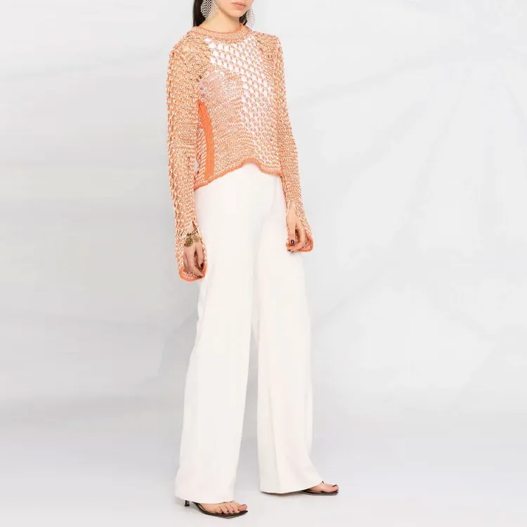 Acne Studios FW21 Fitted Sweater Women's Orange-3