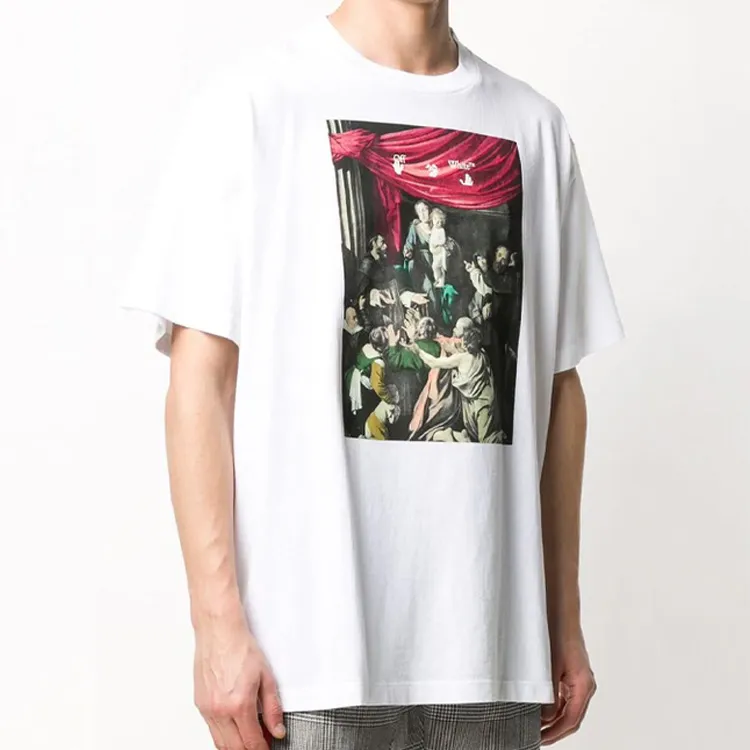 OFF WHITE Caravaggio Painting Oversized Tee-3