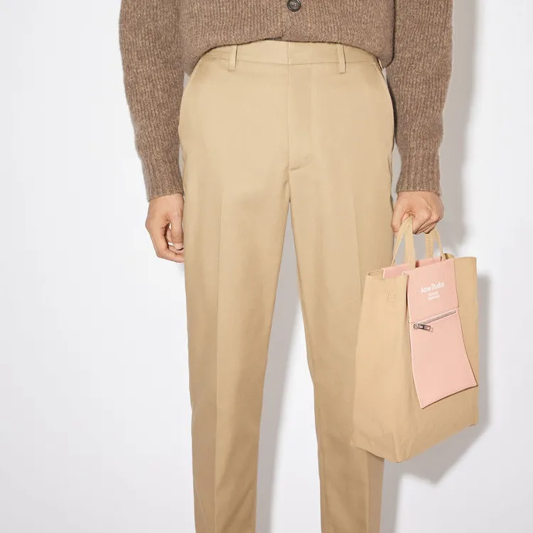 Acne Studios Polyamide Tote Bag Shopping Bag Handbag Medium Size Unisex Brown/Pink-4