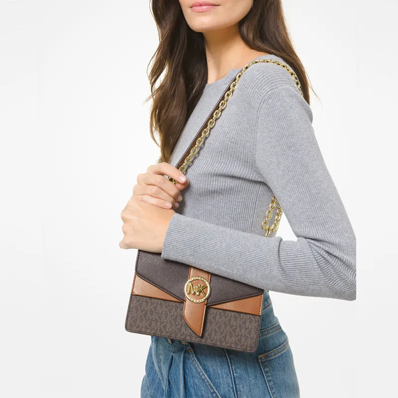 MICHAEL KORS Greenwich Small Color Block Logo And Saffiano Leather Crossbody Bag-2