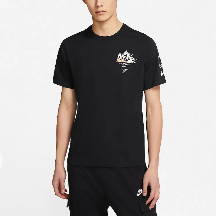 Nike T Shirts Men Black-3