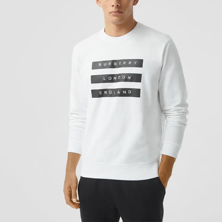 Burberry Sweatshirts Men White-2