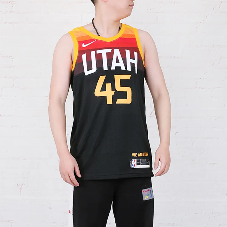 Nike Nba Utah Jazz City Edition Donovan Mitchell 45 Swingman Jersey-2