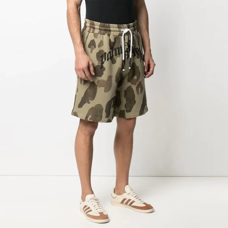PALM ANGELS Camouflage Military Pattern Shorts-2