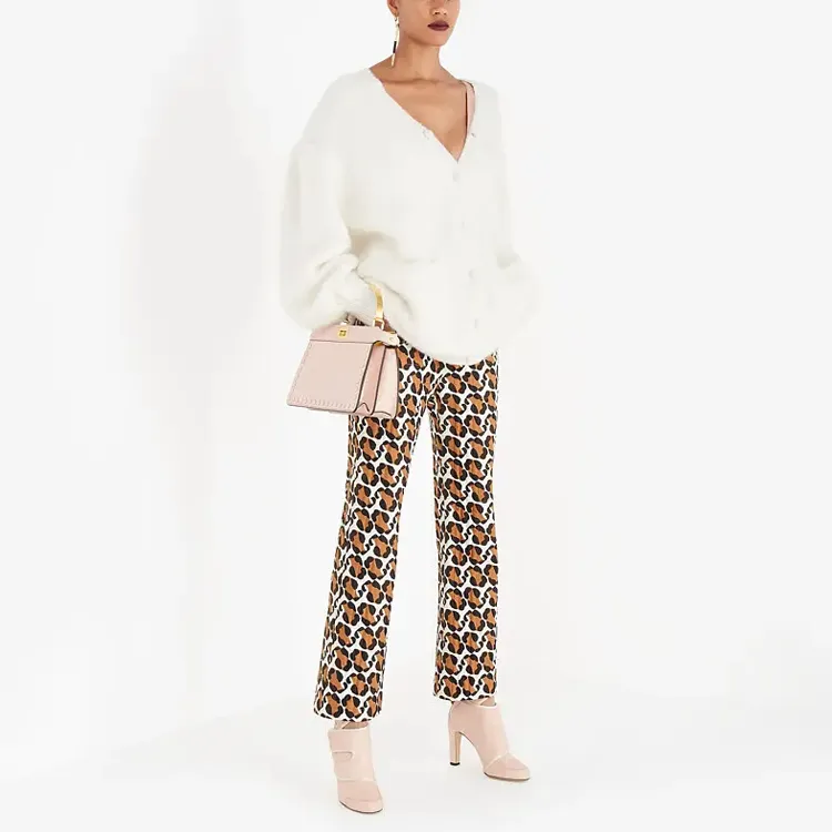 FENDI Leopard Print Trousers-2