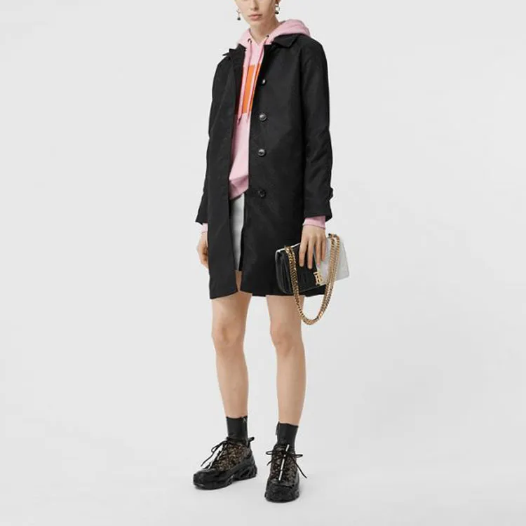 Burberry Coats Women's Black-3