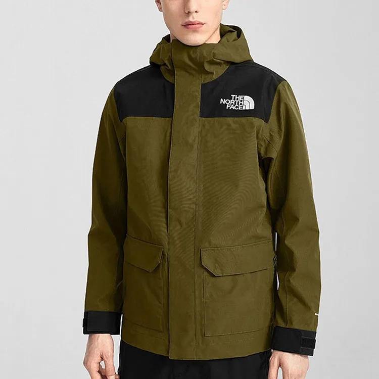 THE NORTH FACE Waterproof And Windproof Windbreaker Jacket Men's Green-3
