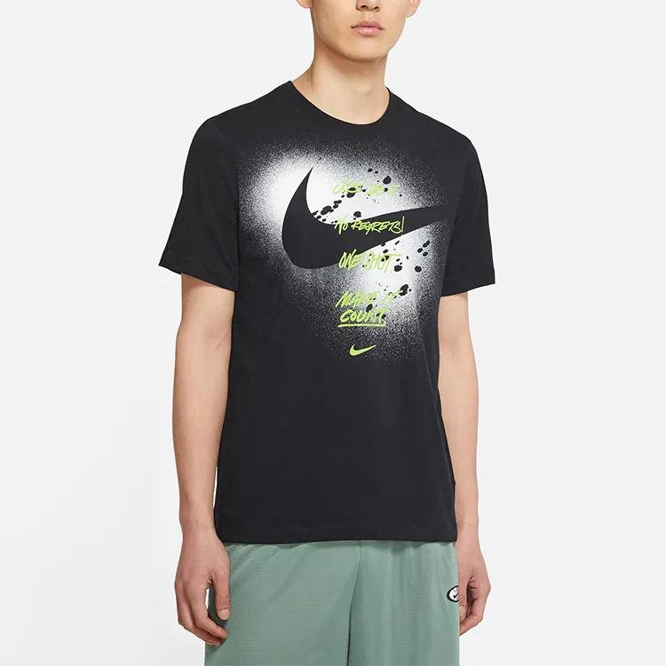 Nike T Shirts Men Black-3