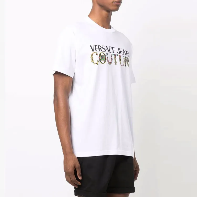 VERSACE JEANS COUTURE SS21 Straight T Shirt Men's White-3
