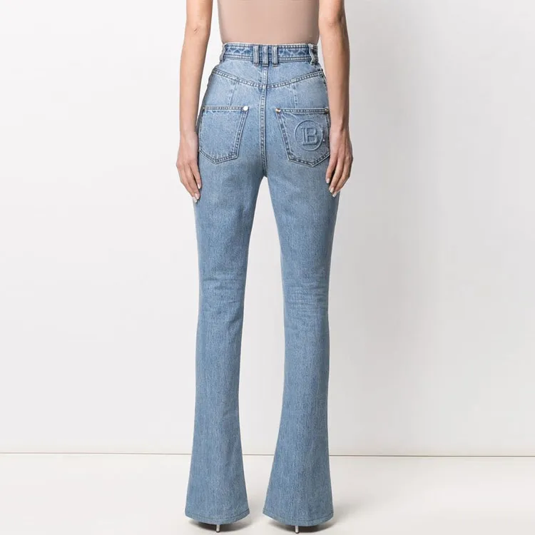 BALMAIN Jeans Women's Light Blue-2