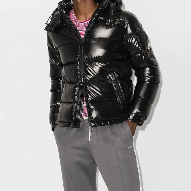 Moncler Maya Hooded Puffer Shiny Jacket-2