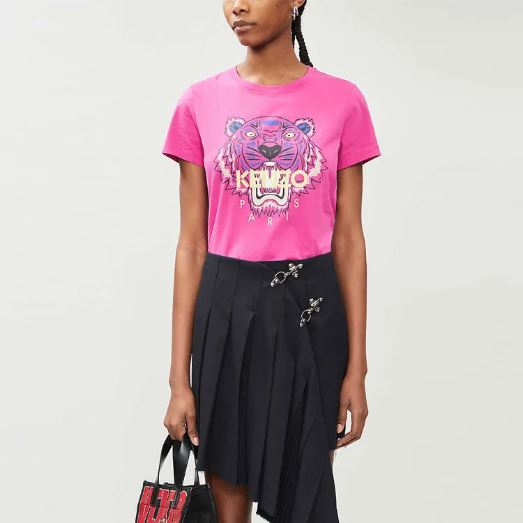 KENZO T Shirts Women's Rose Red-4
