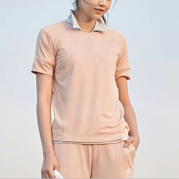 Columbia Raglan Sleeve T-Shirt Women's Pink-2