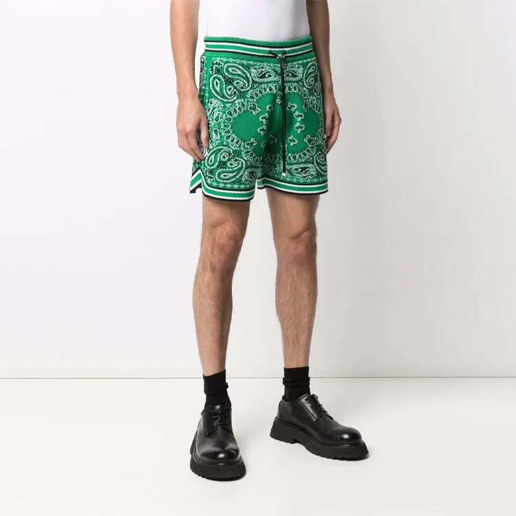 AMIRI Bandana Crochet Basketball Shorts-3