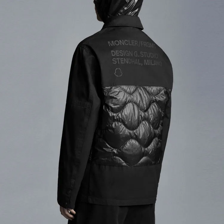 Fragment Design X MONCLER GENIUS MONCLER GENIUS X Fujiwara Hiroshi FRGMT Down Jackets Men Black-3