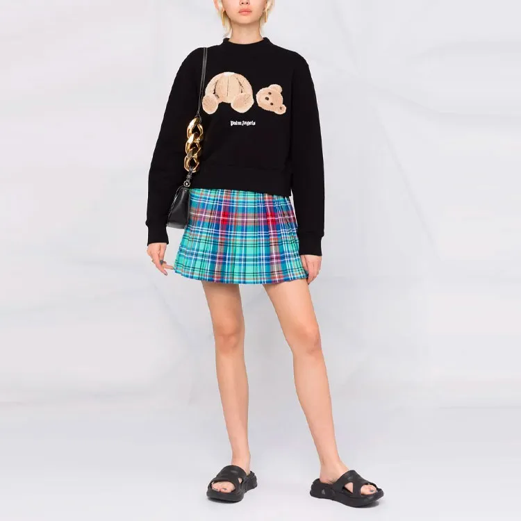 PALM ANGELS Women's Bear Sweashirt Black-1