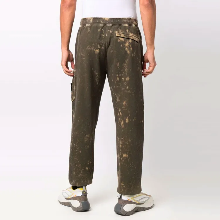 STONE ISLAND Knitted Sweatpants Men Green-3