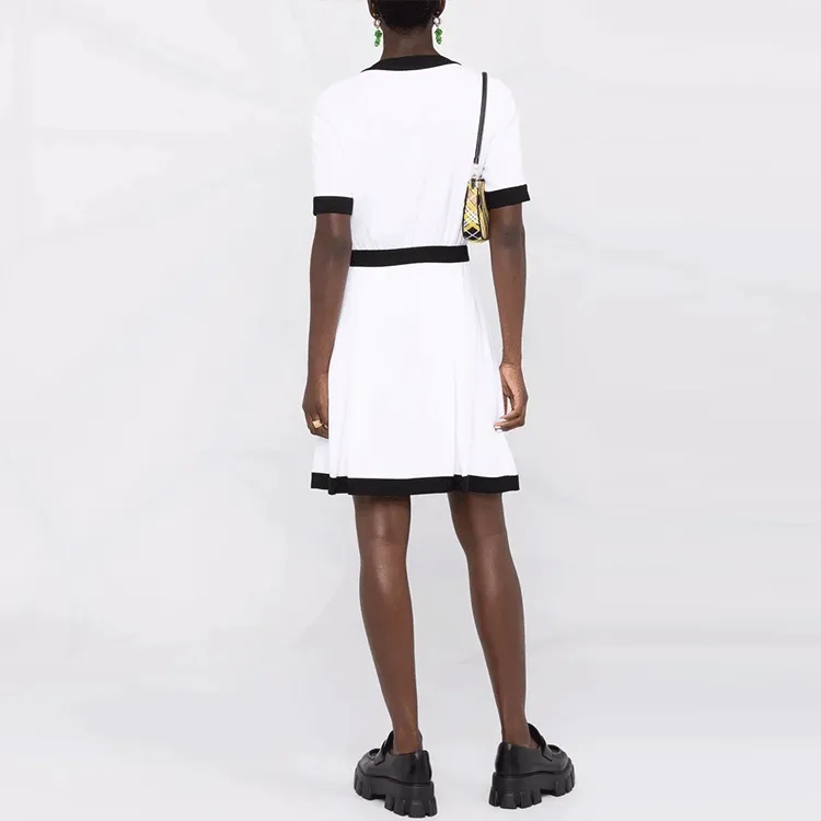 MOSCHINO Short-Sleeved Dresses Women's White-2
