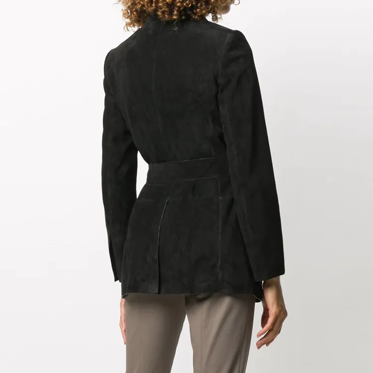 THEORY Leather Jackets Women's Black-3