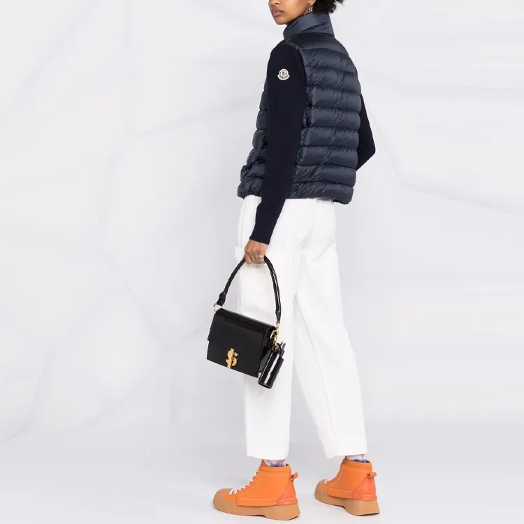Moncler Zip Up Puffer Cardigan 'Navy'-3