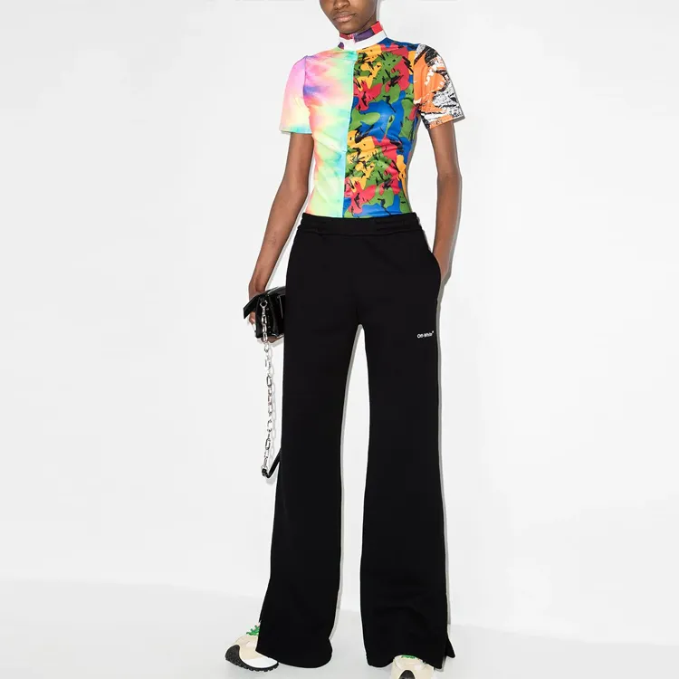 OFF WHITE FW21 Sports Pants Women's Black-1