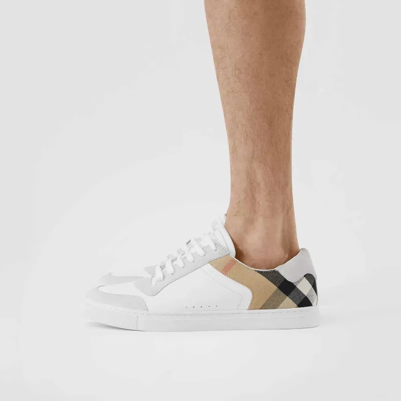 Burberry House Check Panel Sneakers-5