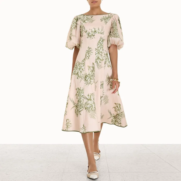 Zimmermann Short-Sleeved Dresses Women's Pink-1