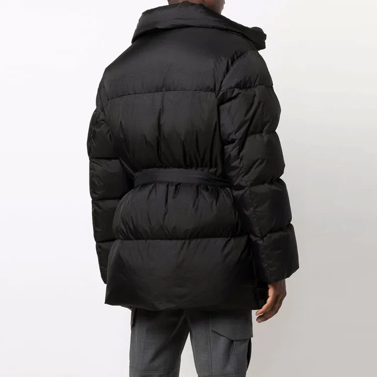 OFF WHITE Hands Off Belted Puffer Down Jacket-3