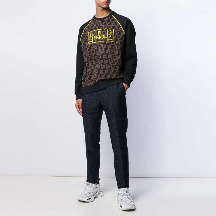 FENDI Sweatshirts Men Brown-2