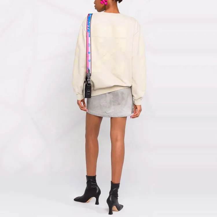 OFF WHITE FW21 Sweatshirts Women's Beige-2