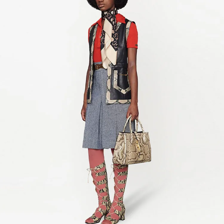 GUCCI Horsebit Detail Pleated Skirt-1