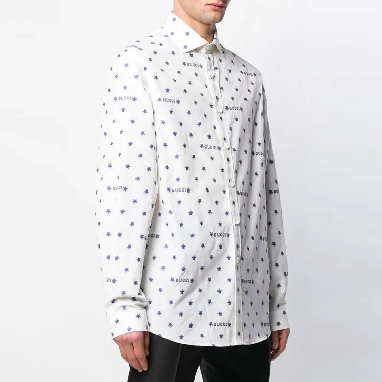 GUCCI Logo Star Print Shirt-2