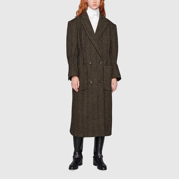 GUCCI Coats Women's Dark Gray-3