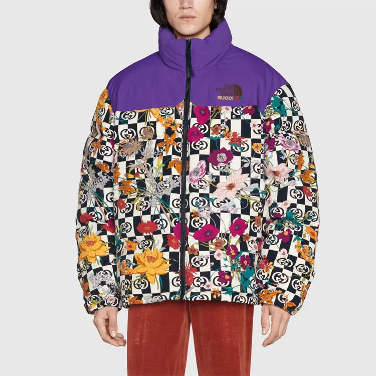GUCCI X The North Face Floral Down Jacket-3
