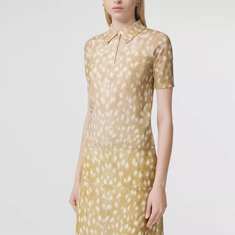Burberry Deer-print Polo Shirt-1