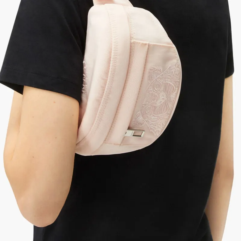 KENZO Sling Bag Fanny Pack Women's Pink Silk-3