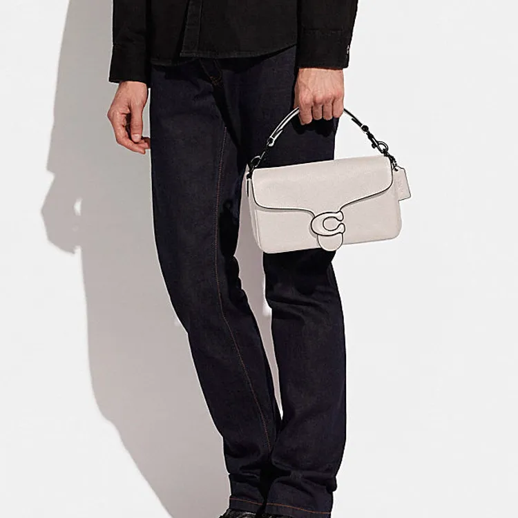 COACH Tabby Soft Cow Leather Multifunctional Dual Purpose Bag, Handbag, Crossbody Bag Tubas Women's White-3