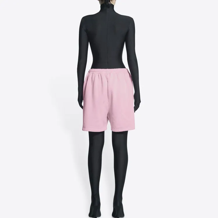 Balenciaga Casual Shorts Unisex Pink-3