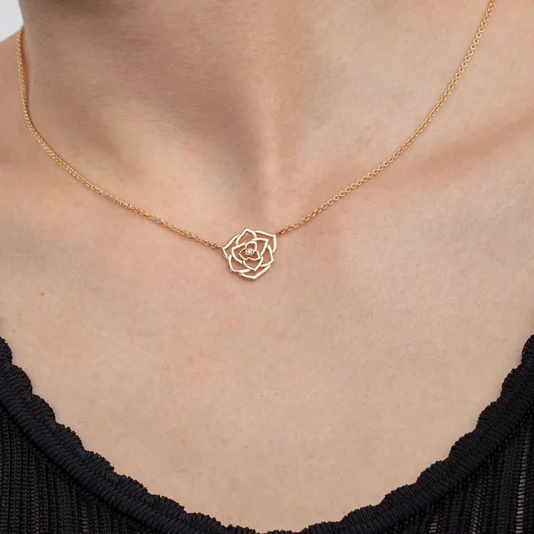 Piaget Rose Necklaces Women's Rose Gold-3