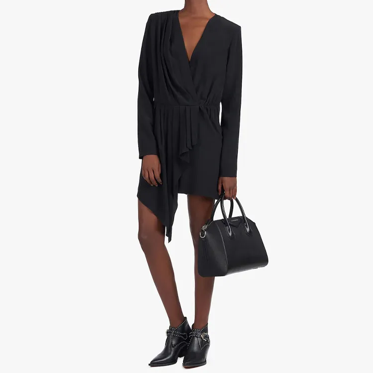 GIVENCHY Antigona Sheepskin Handbag, Shoulder Bag Trumpets Women's Black-5