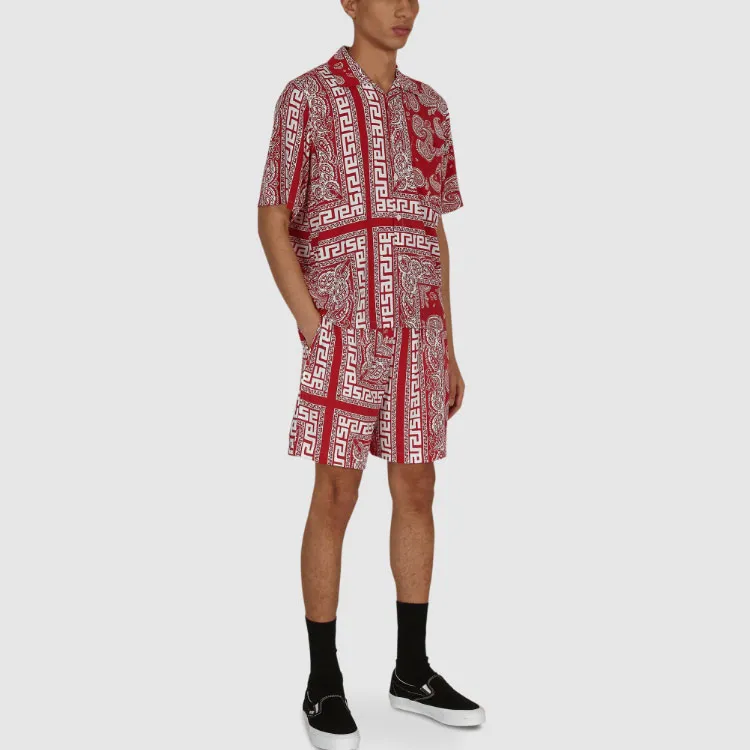Aries Casual Shorts Men Red-3