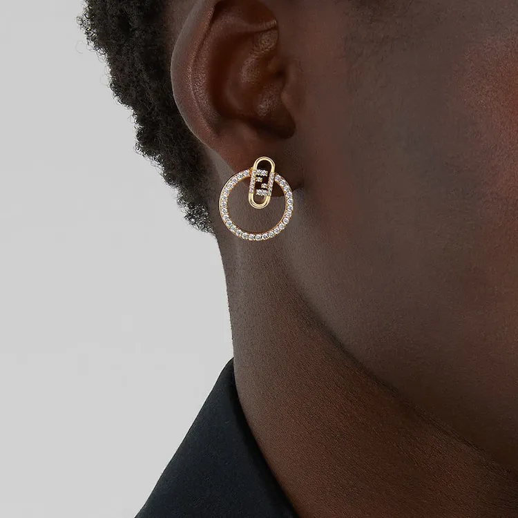 FENDI Earrings Women's Gold-1