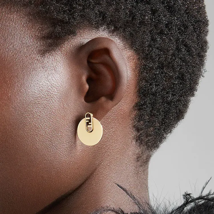 FENDI Earrings Women's Gold-1