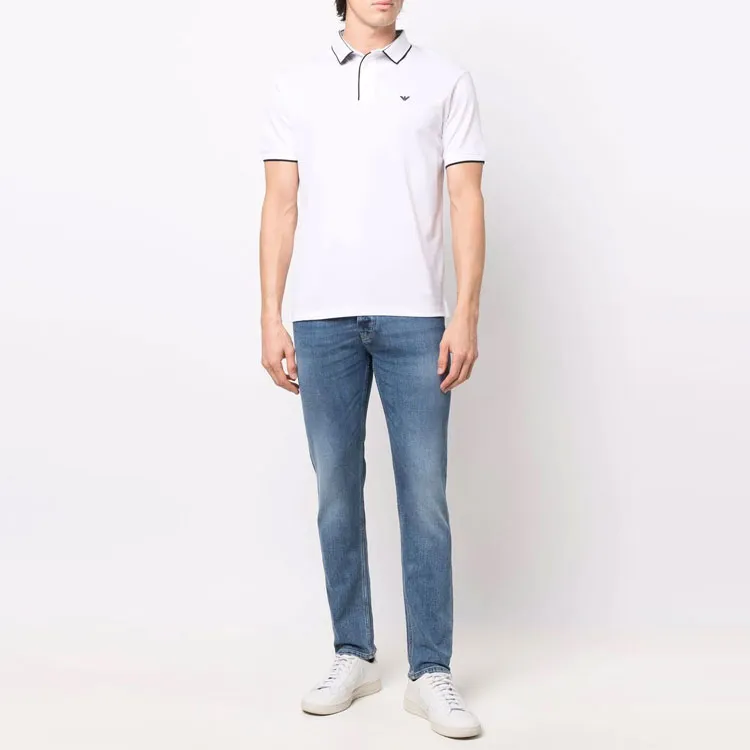 EMPORIO ARMANI Polo Shirts Men White-1