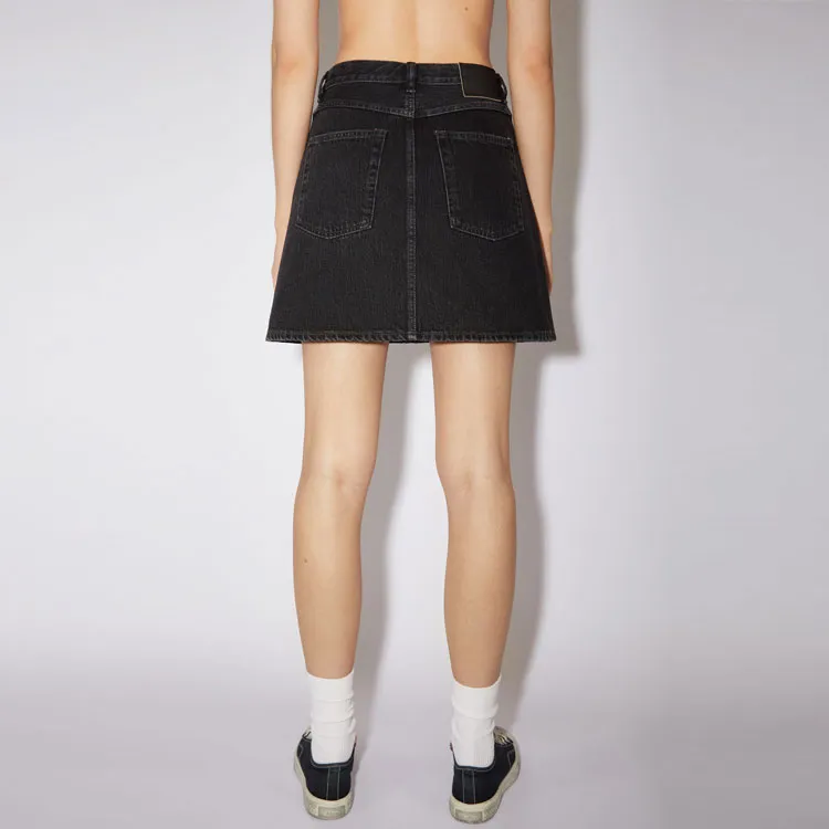 Acne Studios Denim Short Skirts Women's Black-3