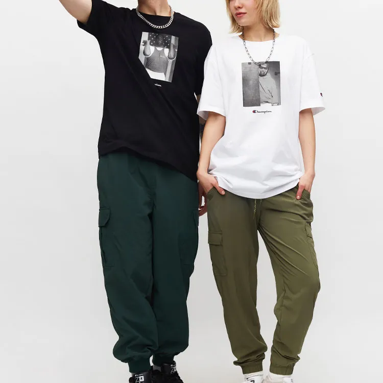 Champion T Shirt Unisex European Version White-4