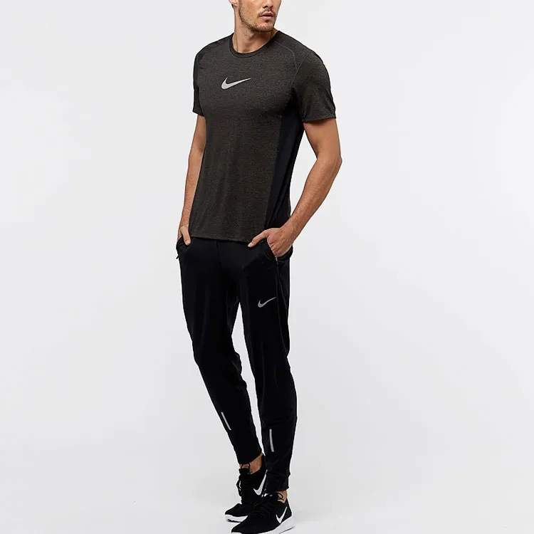 Nike T Shirts Men Black Brown-4