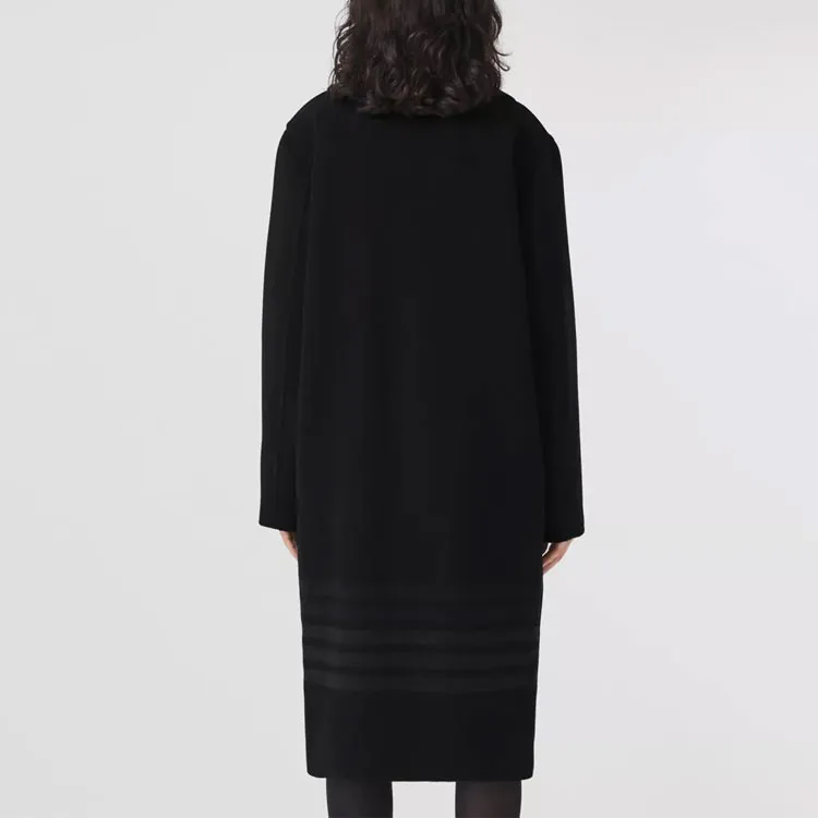 Burberry Velvet Jackets Women's Marine Black-2