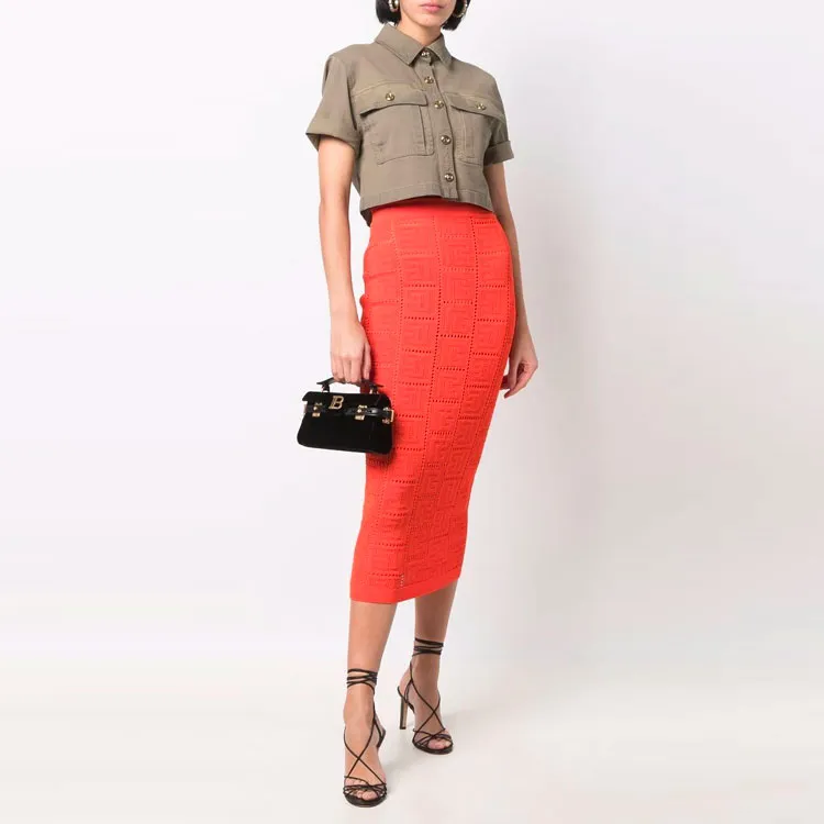 BALMAIN Crop Tops Women's Green-1